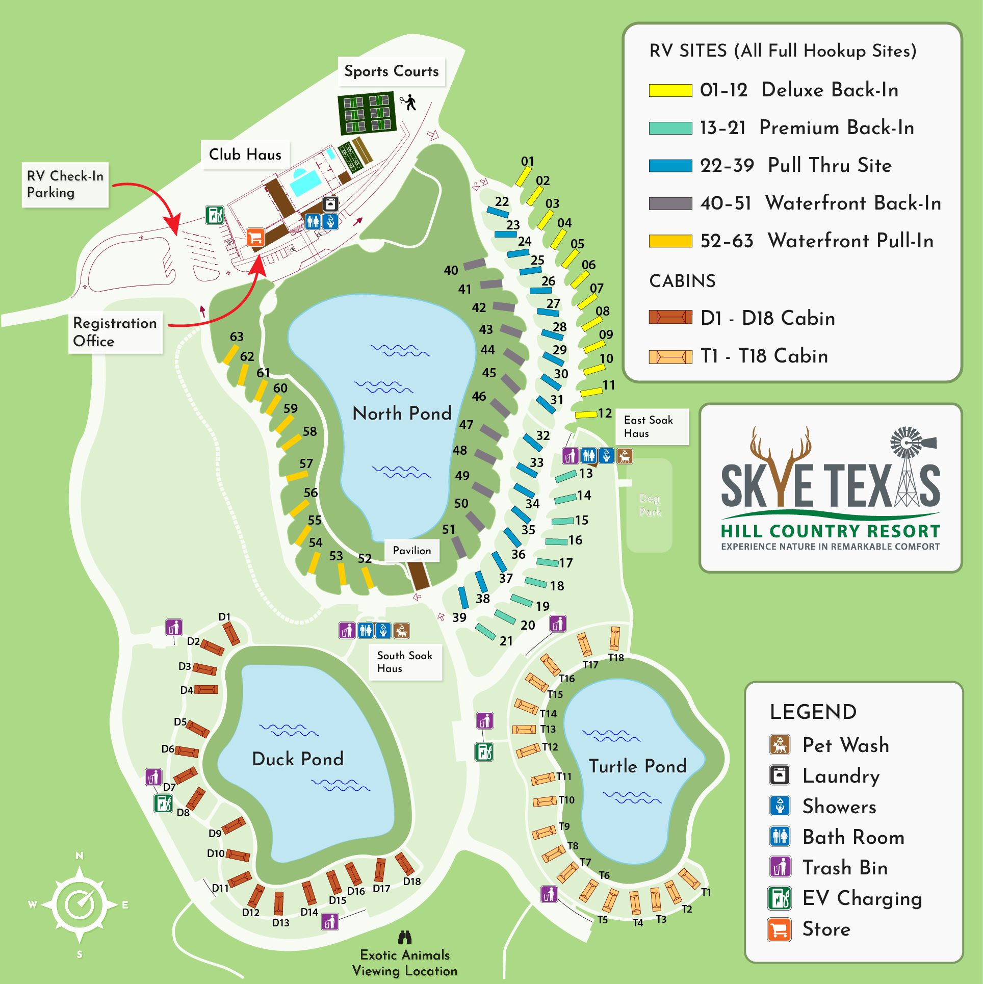 SKYE Texas Hill Country Resort Map